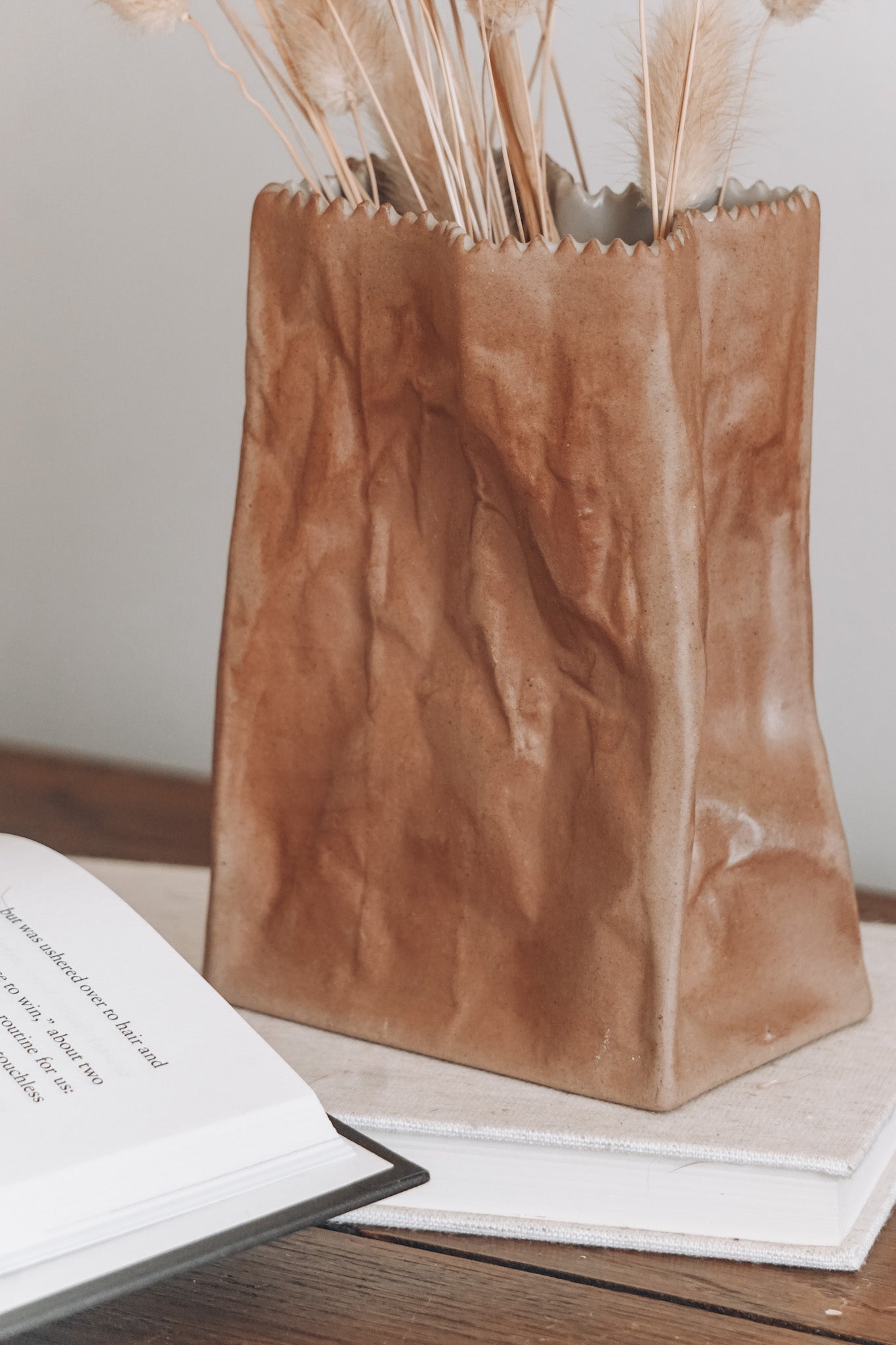 Ceramic Paper Bag Vase – Arte Attic